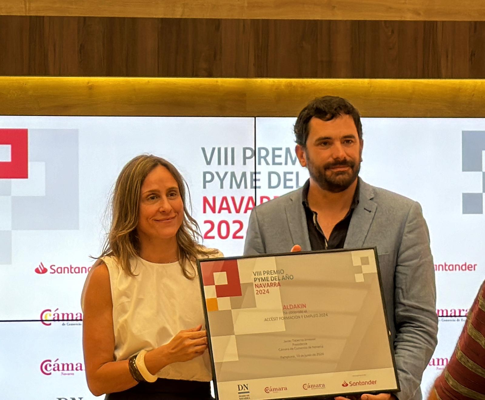Aldakin gana el Accésit a la Formación y el Empleo 2024 de Navarra